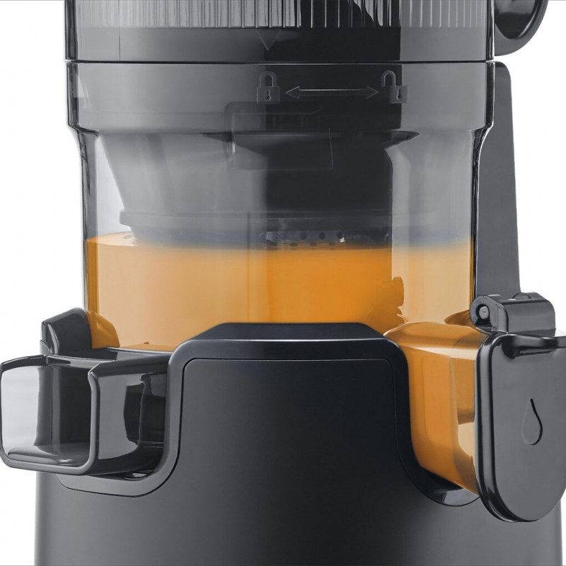 Storcator cu presare la rece slow juicer Caso Juice Fit Pro, 250 W, 1 l, 40 rpm, Safety Stop, Functionare silentioasa, Negru mat