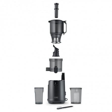 Storcator cu presare la rece slow juicer Caso Juice Fit Pro, 250 W, 1 l, 40 rpm, Safety Stop, Functionare silentioasa, Negru mat
