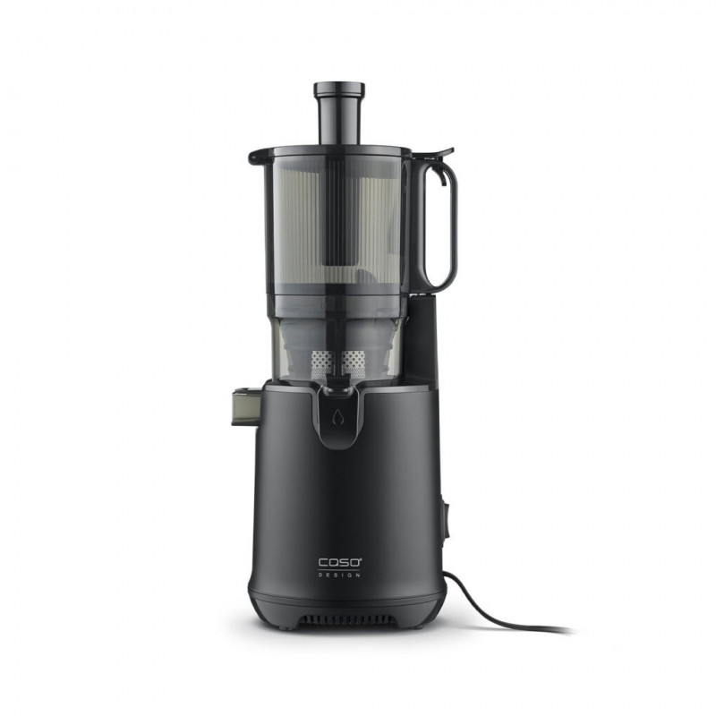 Storcator cu presare la rece slow juicer Caso Juice Fit Pro, 250 W, 1 l, 40 rpm, Safety Stop, Functionare silentioasa, Negru mat