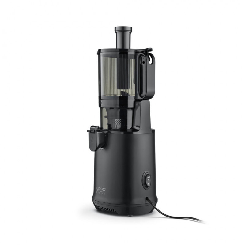 Storcator cu presare la rece slow juicer Caso Juice Fit Pro, 250 W, 1 l, 40 rpm, Safety Stop, Functionare silentioasa, Negru mat