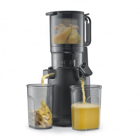 Storcator cu presare la rece slow juicer Caso Juice Fit Pro, 250 W, 1 l, 40 rpm, Safety Stop, Functionare silentioasa, Negru mat