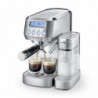 Espressor manual Caso Gourmet Latte, 1350 W, 20 bari, 1,3 l, ULKA, 6 programe, Cafea macinata si paduri ESE, Portafiltru, Spumare lapte cu rezervor incorporat, Otel inoxidabil