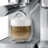 Espressor manual Caso Gourmet Latte, 1350 W, 20 bari, 1,3 l, ULKA, 6 programe, Cafea macinata si paduri ESE, Portafiltru, Spumare lapte cu rezervor incorporat, Otel inoxidabil