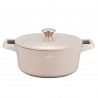 Oalа cu capac Swiss Haus SH-ZC24BE, 24 x 11 cm, 4,2 l, Аcoperire ceramicа Sapphire, Inductie, Bej