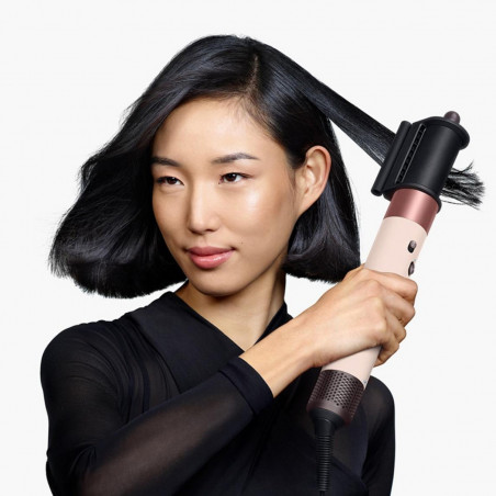 Маша за коса Dyson 257389-01 HS08 Airwrap i.d.™ T1/T2 CeApc/Tz Straight + Wavy, 1300W, 13.5 l/s, Автоматично къдрене, Йонизиране, 3 скорости, 3 температури, Bluetooth, Керамично кайсиев/топаз