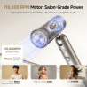 Uscator de par Dreame Pocket AHD51-TG Pro, 1300 W, 110 000 rpm, 70 m/s, 2 viteze, 5 trepte de caldura, NTC, Coanda, Pliabil, Auriu-Titan