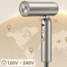 Uscator de par Dreame Pocket AHD51-TG Pro, 1300 W, 110 000 rpm, 70 m/s, 2 viteze, 5 trepte de caldura, NTC, Coanda, Pliabil, Auriu-Titan