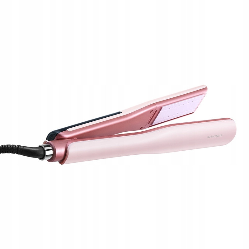 Placă de păr cu tehnologie cu abur Dreame AuraSteam AA01A, 65 W, plăci mobile, acoperire ceramică, 140-220 °C, PTC, NTC, memorie, afișaj LED, roz