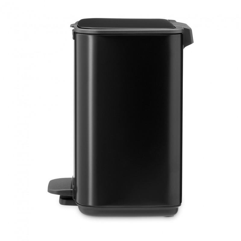 Coș de gunoi Brabantia Bo Pedal 1010136, 4 l, închidere ușoară, bază antiderapantă, negru