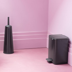 Coș de gunoi Brabantia Bo Pedal 1010136, 4 l, închidere ușoară, bază antiderapantă, negru