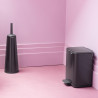 Coș de gunoi Brabantia Bo Pedal 1010136, 4 l, închidere ușoară, bază antiderapantă, negru
