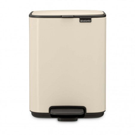 Coș de gunoi Brabantia Bo Pedal 1010122, 4 l, închidere ușoară, bază antiderapantă, bej