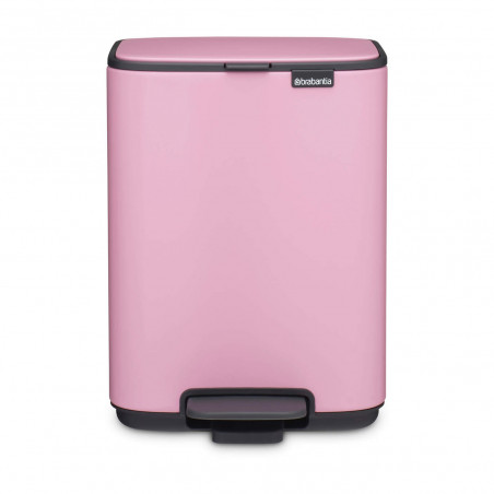 Coș de gunoi Brabantia Bo Pedal 1010444, 4 l, închidere ușoară, bază antiderapantă, roz