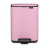 Coș de gunoi Brabantia Bo Pedal 1010444, 4 l, închidere ușoară, bază antiderapantă, roz