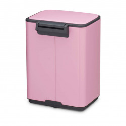 Coș de gunoi Brabantia Bo Pedal 1010444, 4 l, închidere ușoară, bază antiderapantă, roz