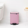 Coș de gunoi Brabantia Bo Pedal 1010444, 4 l, închidere ușoară, bază antiderapantă, roz