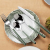 Set 24 de tacаmuri Swiss Haus SH-CTS24G, 6 persoane, Otel inoxidabil, Inox/Verde