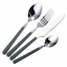 Set 24 de tacаmuri Swiss Haus SH-CTS24G, 6 persoane, Otel inoxidabil, Inox/Verde