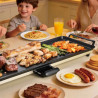 Gratar teppanyaki Swiss Haus SH-TP90, 2000 W, 90 x 23 cm, Acoperire ceramica, Piese detasabile, Control temperatura, Negru