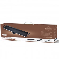 Gratar teppanyaki Swiss Haus SH-TP90, 2000 W, 90 x 23 cm, Acoperire ceramica, Piese detasabile, Control temperatura, Negru