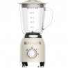 Blender Swiss Haus SH-BL2015, 600 W, 1,5 l, 20.000 rpm, 2 viteze + functie puls, Functie Turbo, Recipient din sticla, Crem