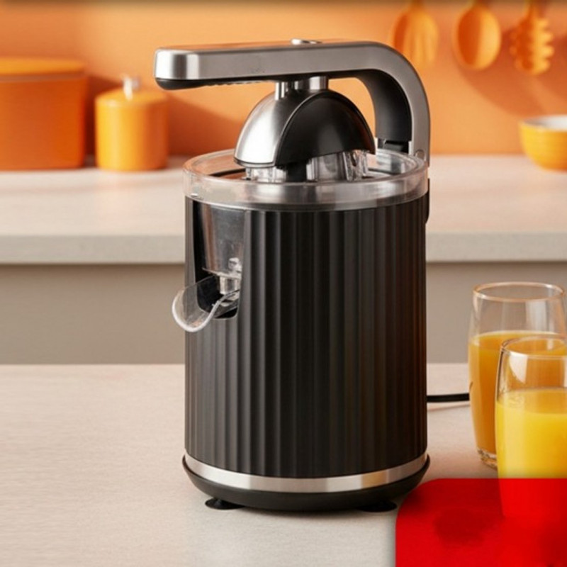 Storcator electric de citrice Swiss Haus SH-CJ23, 300 W, 1,2 l, Filtru, 2 conuri, Fara BPA, Rotire bidirectionala, Parghie de presare, Negru