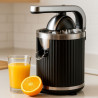 Storcator electric de citrice Swiss Haus SH-CJ23, 300 W, 1,2 l, Filtru, 2 conuri, Fara BPA, Rotire bidirectionala, Parghie de presare, Negru