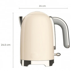 Cana electrica Swiss Haus SH-SWK2027, 2000 W, 1,7 l, Baza rotativa la 360°, Filtru, Element de incalzire ascuns, Pereti dubli, Crem