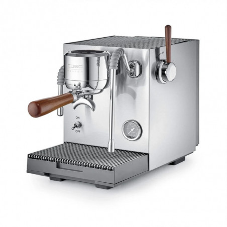 Mașină de espresso Caso Design EspressoGourmet Advanced, 3000 W, 19 bari, 2 l, ULKA, PID, manometru, semiprofesională, din oțel inoxidabil