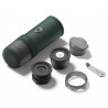 Espressor portabil Outin Mino CG, 22 bari, 9000 mAh, 70 ml, Extractie la 93,3°C, Cafea macinata si capsule Nespresso, USB-C, Verde montan