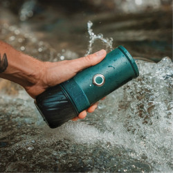 Espressor portabil Outin Mino CG, 22 bari, 9000 mAh, 70 ml, Extractie la 93,3°C, Cafea macinata si capsule Nespresso, USB-C, Verde montan