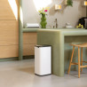Coș de gunoi Brabantia Bo Touch 1010121, 30 l, deschidere lină și silențioasă, deschidere largă, alb