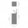 Coș de gunoi Brabantia Bo Touch 1010145, 30 l, Deschidere lină și silențioasă, Gaură mare, Rezistent la amprente, Oțel inoxidabil/Mat