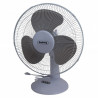 Ventilator de birou Rosberg R51760B16, 40 W, 40 cm, 3 viteze, Oscilatie, Inclinare reglabila, Alb/Gri