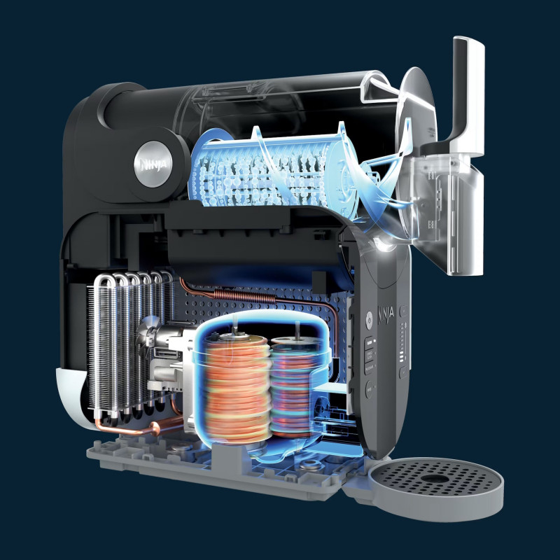 Aparat pentru băuturi răcoritoare Ninja Slushi FS301EUOR, 200 W, 5 moduri, capacitate 1,9 l, RapidChill, Whisperchill, portocaliu