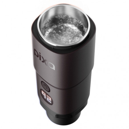 Espressor portabil Wacaco Pixapresso, 20 bari, 210 ml, Cafea macinata si capsule NS/Nespresso, 9000 mAh, Maro