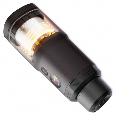 Espressor portabil Wacaco Pixapresso, 20 bari, 210 ml, Cafea macinata si capsule NS/Nespresso, 9000 mAh, Maro