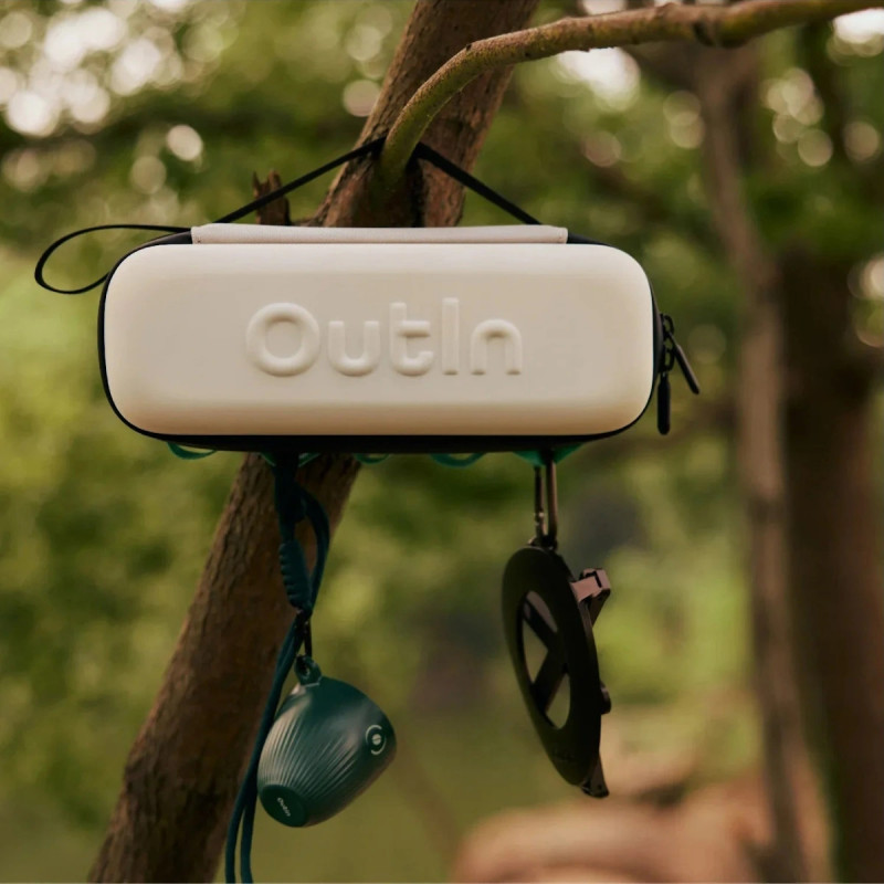 Husa de protectie Outin EVA, Compatibila cu Outin Nano/Mino/Fino, Compartiment pentru capsule, Rezistenta la umiditate si socuri, Maro