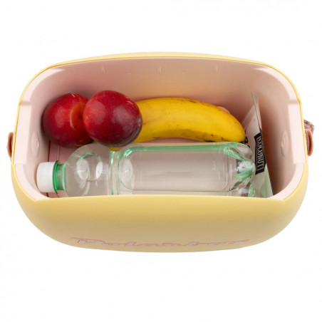 Geanta frigorifica Polarbox Pop, 6 litri, Include 2 cutii pentru pranz, Pana la 24 h, Albastru/Roz