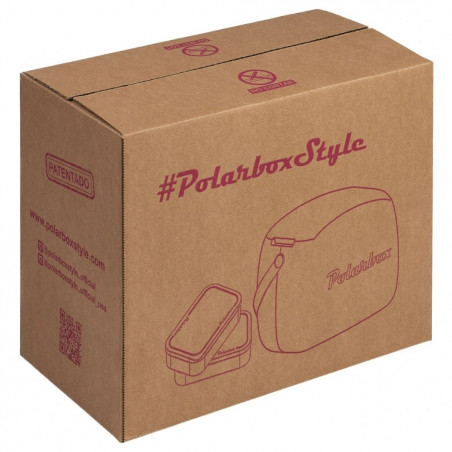 Geanta frigorifica Polarbox Pop, 6 litri, Include 2 cutii pentru pranz, Pana la 24 h, Albastru/Roz