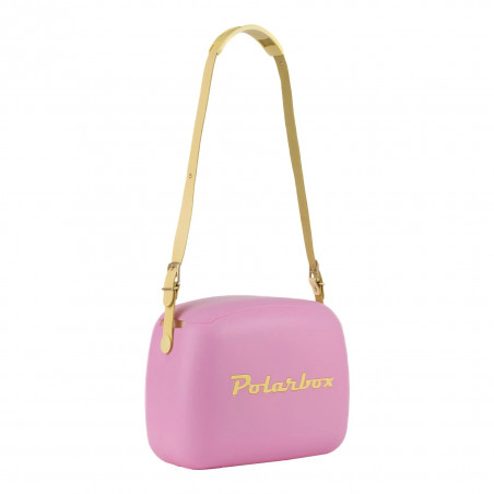 Geanta frigorifica Polarbox Pop, 6 litri, Include 2 cutii pentru pranz, Pana la 24 de ore, Roz/Galben