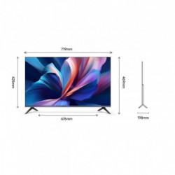 Televizor Xiaomi A Pro 32 2026 ELA5936EU, 32″ (80 cm), rezoluție HD Ready 1366×768, clasa energetică E, Smart TV, QLED, Bluetooth, Wi-Fi, Android, negru