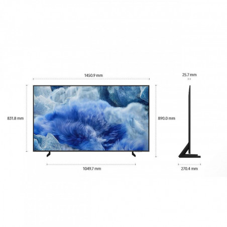 Televizor Samsung QE65Q8FAAUXXH, 65″ (163 cm), 3840×2160 UHD 4K, QLED, clasa de eficiență energetică E, Smart TV, HDR10+, Samsung Vision AI, eARC, negru
