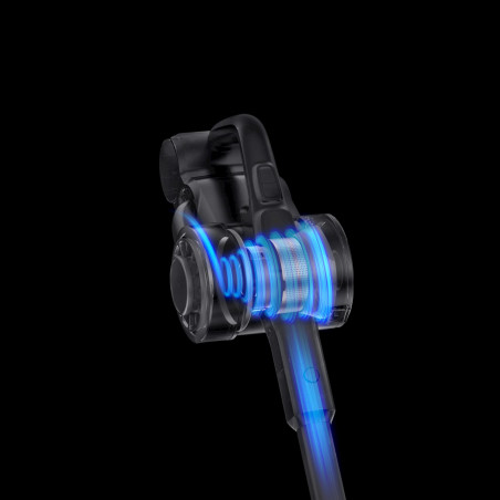 Aspirator vertical JIMMY H9 Flex, 600 W, 200 AW, 0,6 l, pliabil, autonomie 80 de minute, afișaj LED, tehnologie Double Cyclon, roșu/grizonat