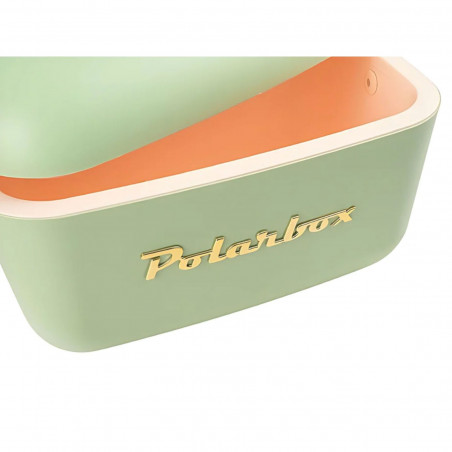 Geanta frigorifica Polarbox Gold, 20 litri, Polistiren AIRPOP, 5-15°C pana la 24 h, Verde/Auriu