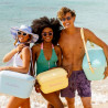 Geanta frigorifica Polarbox Classic, 12 litri, Polistiren AIRPOP, 5-15°C pana la 24 h, Curea clasică din piele, Albastru/Roz