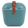 Geanta frigorifica Polarbox Classic, 12 litri, Polistiren AIRPOP, 5-15°C pana la 24 h, Curea clasică din piele, Albastru/Roz