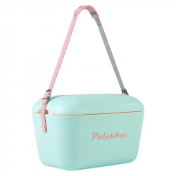 Geanta frigorifica Polarbox Pop, 12 litri, Polistiren AIRPOP, 5-15°C pana la 24 h, Albastru/Roz