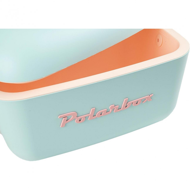 Geanta frigorifica Polarbox Pop, 12 litri, Polistiren AIRPOP, 5-15°C pana la 24 h, Albastru/Roz