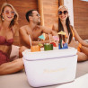 Geanta frigorifica Polarbox Pop, 12 litri, Polistiren AIRPOP, 5-15°C pana la 24 h, Verde/Violet